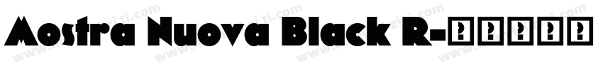 Mostra Nuova Black R字体转换
